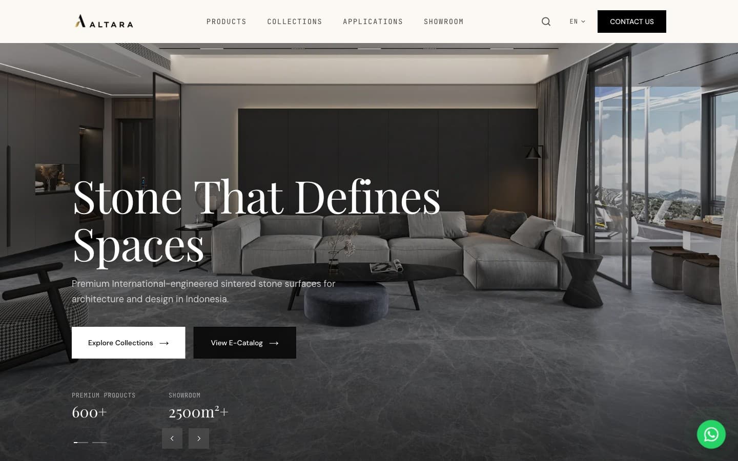ALTARA — SHOWROOM HERO