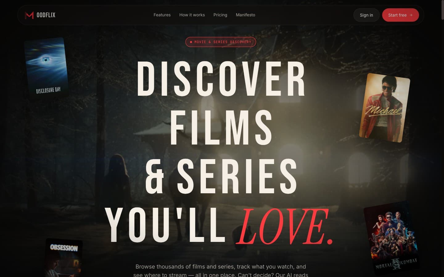 MOODFLIX — LANDING PAGE